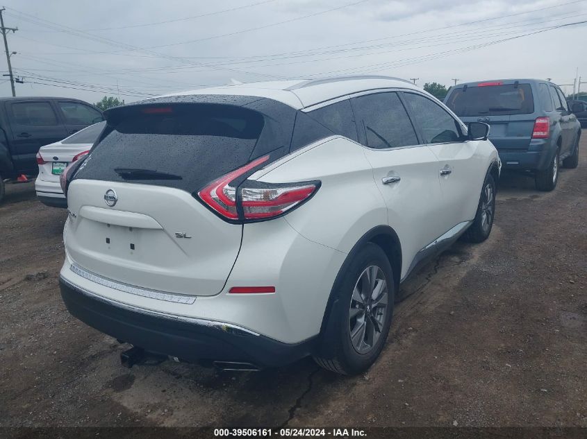 2015 Nissan Murano Sl VIN: 5N1AZ2MG0FN233140 Lot: 39506161