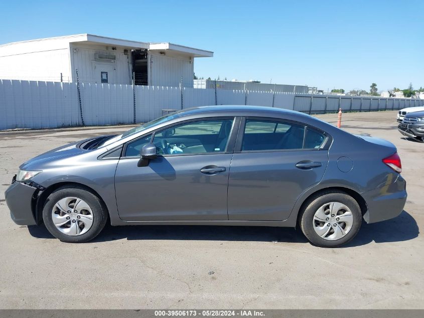 2013 Honda Civic Lx VIN: 19XFB2F54DE214229 Lot: 39506173