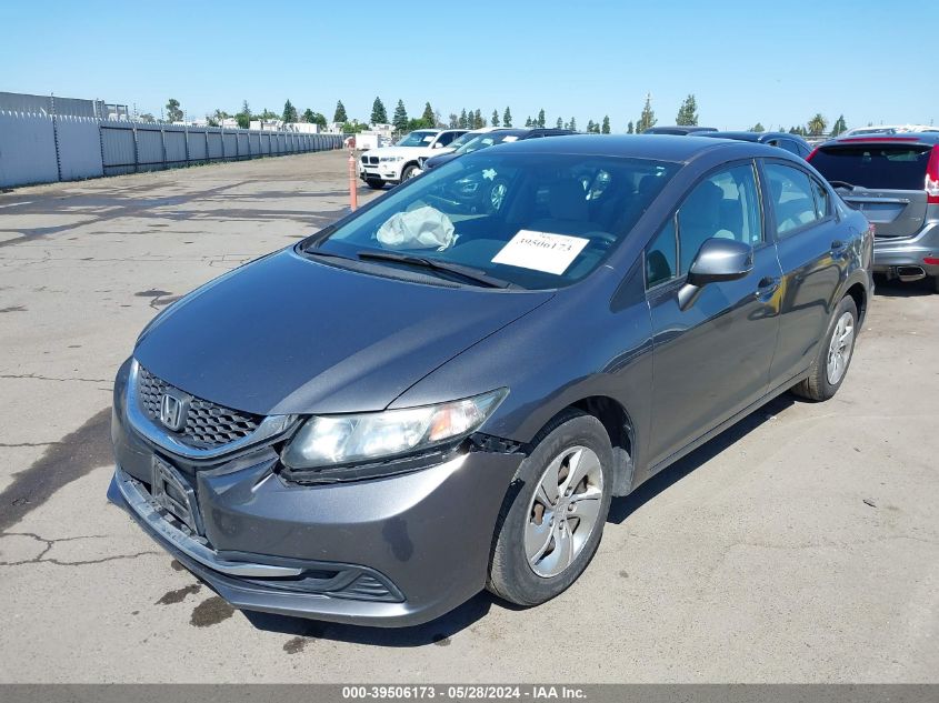 2013 Honda Civic Lx VIN: 19XFB2F54DE214229 Lot: 39506173