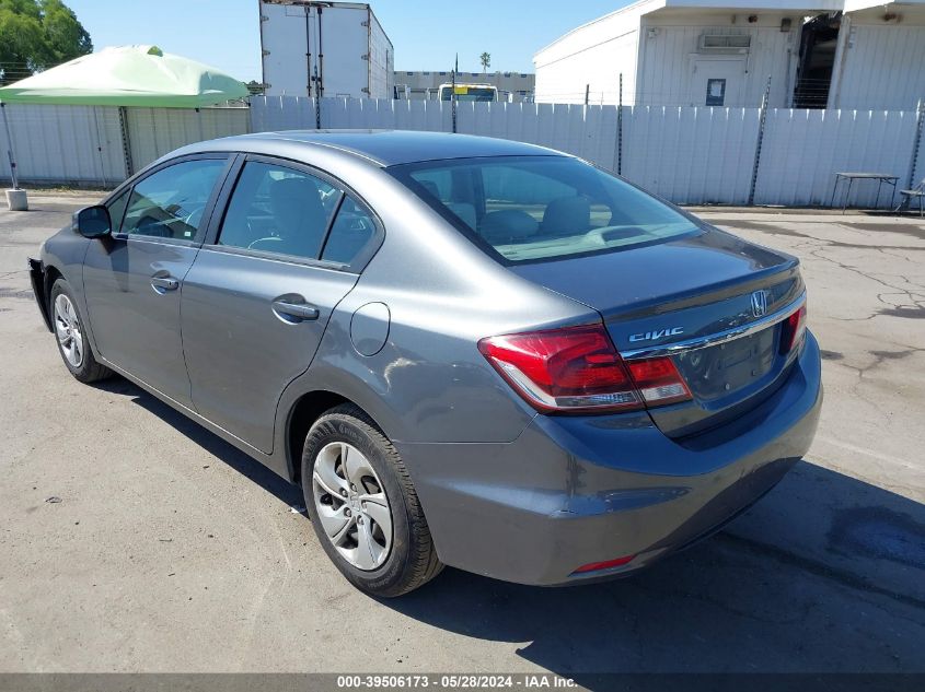 2013 Honda Civic Lx VIN: 19XFB2F54DE214229 Lot: 39506173