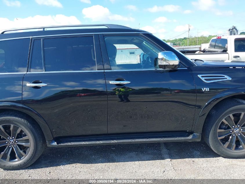 2020 Nissan Armada Platinum 4Wd VIN: JN8AY2NE7L9781472 Lot: 39506194