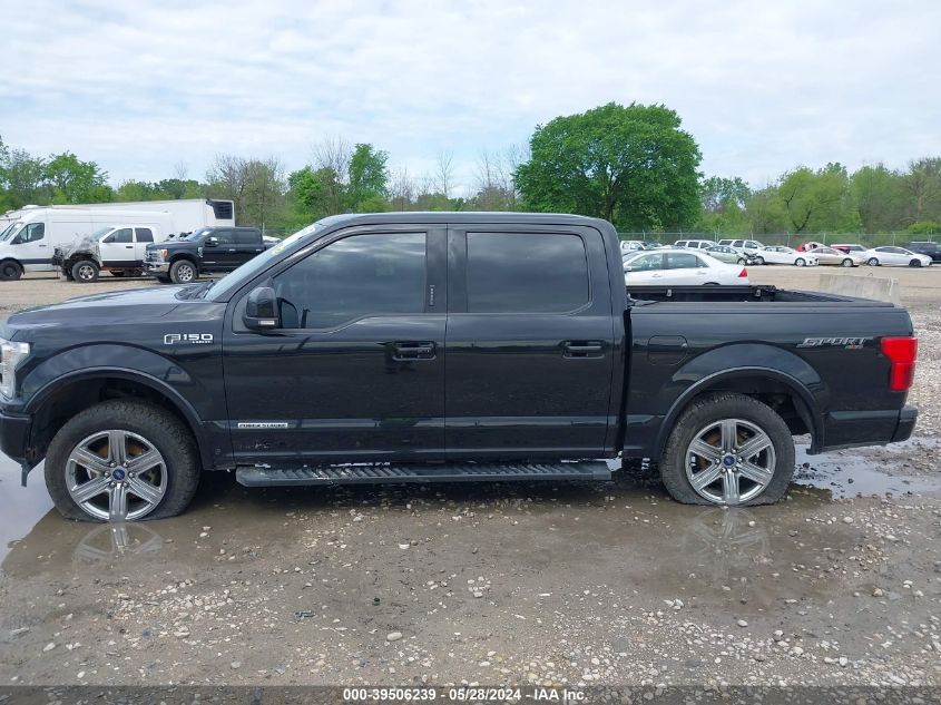 2019 Ford F-150 Lariat VIN: 1FTFW1E15KFD51020 Lot: 39506239
