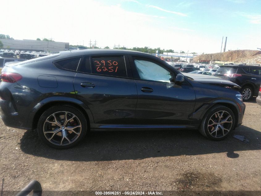 2022 BMW X6 M50I VIN: 5UXCY8C07N9M36135 Lot: 39506251