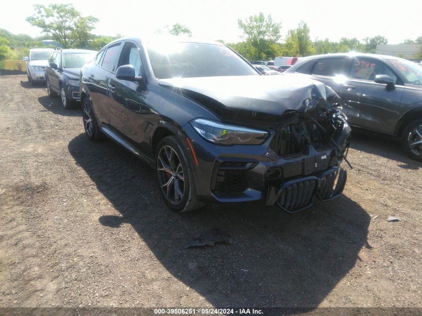 VIN 5UXCY8C07N9M36135 2022 BMW X6, M50I no.1