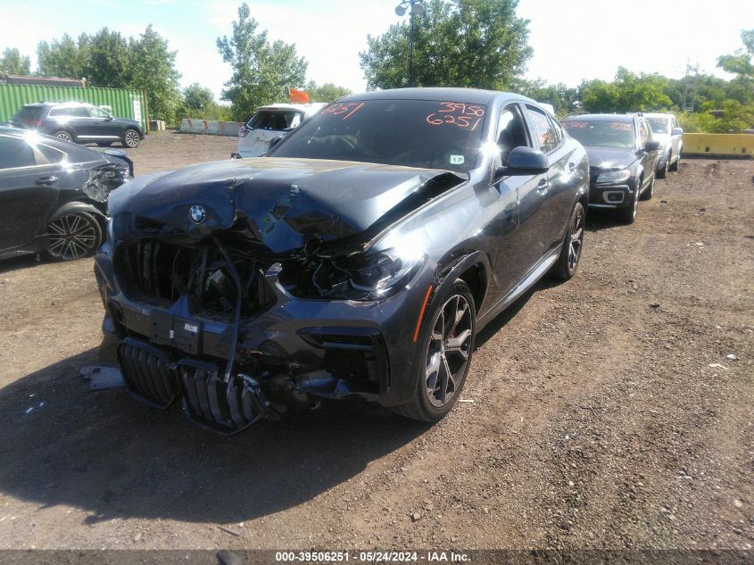 VIN 5UXCY8C07N9M36135 2022 BMW X6, M50I no.2