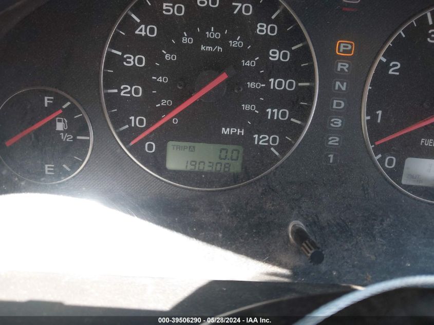 2003 Subaru Outback VIN: 4S3BH675037626004 Lot: 39506290