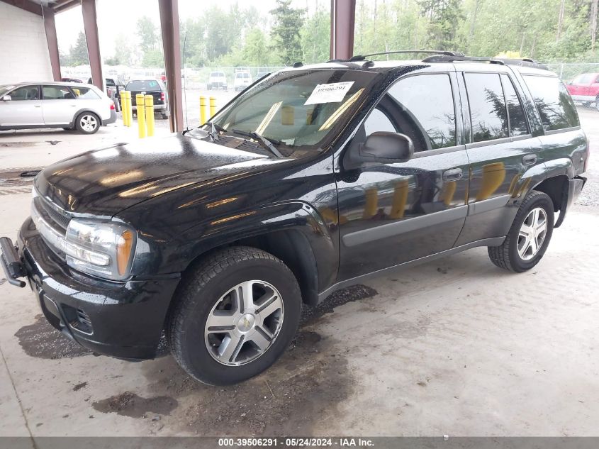 2005 Chevrolet Trailblazer Ls VIN: 1GNDT13S752343256 Lot: 39506291