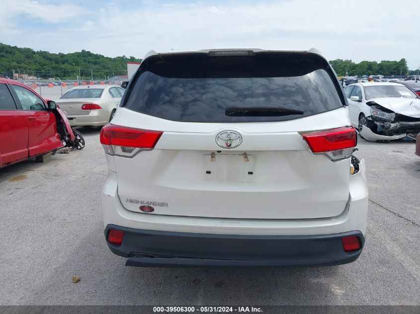 2018 Toyota Highlander Le VIN: 5TDZARFH6JS038191 Lot: 39506300