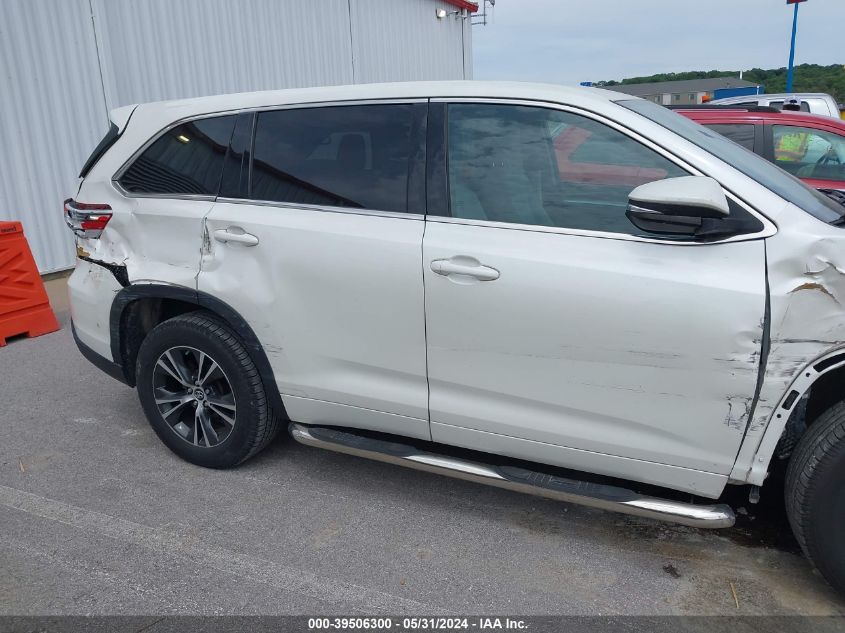 2018 Toyota Highlander Le VIN: 5TDZARFH6JS038191 Lot: 39506300