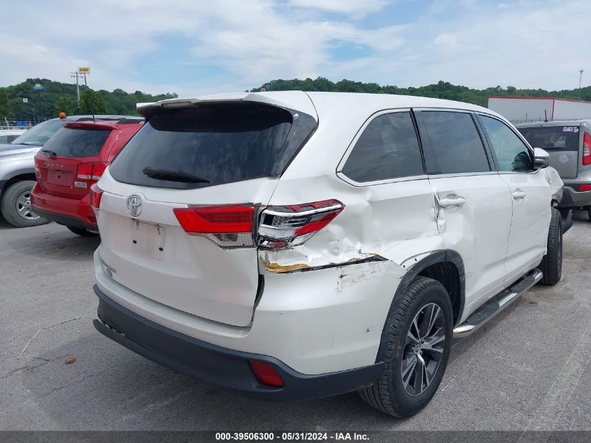 2018 Toyota Highlander Le VIN: 5TDZARFH6JS038191 Lot: 39506300