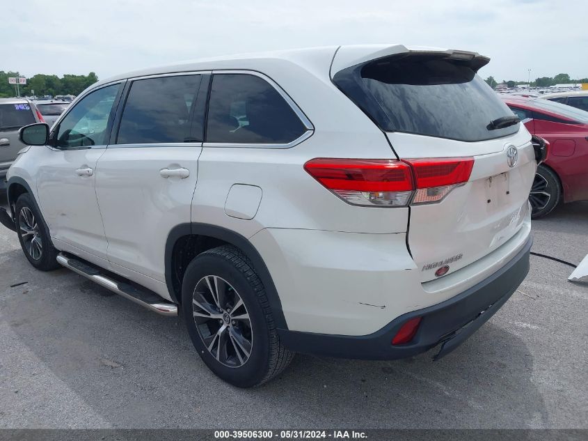 2018 Toyota Highlander Le VIN: 5TDZARFH6JS038191 Lot: 39506300