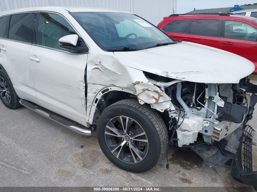 2018 Toyota Highlander Le VIN: 5TDZARFH6JS038191 Lot: 39506300