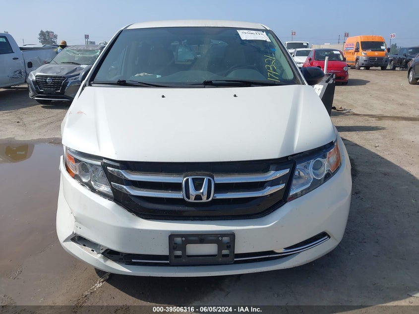 2015 Honda Odyssey Lx VIN: 5FNRL5H29FB079194 Lot: 39506316