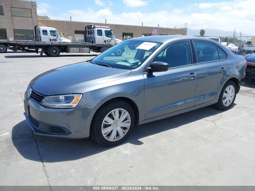 2012 Volkswagen Jetta 2.0L S VIN: 3VW2K7AJ3CM348490 Lot: 39506337