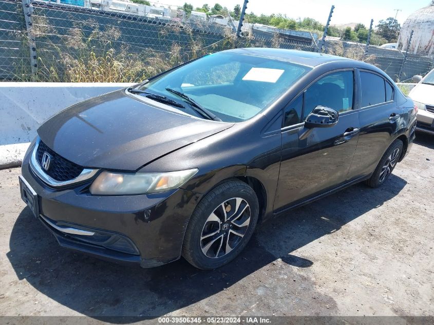 2013 Honda Civic Ex VIN: 19XFB2F89DE202460 Lot: 39506345