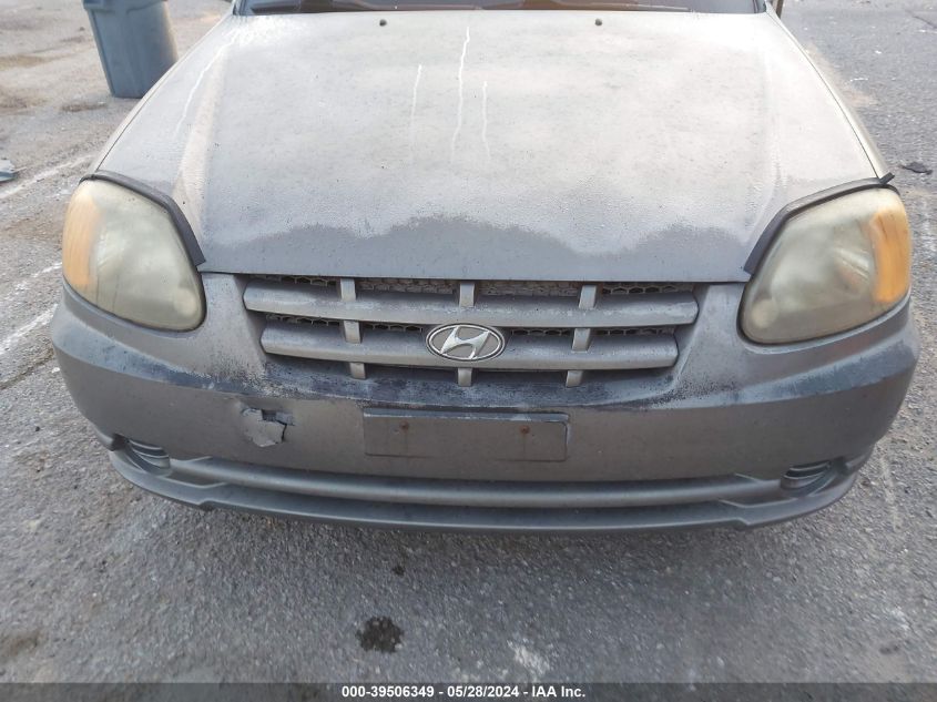 2005 Hyundai Accent Gls VIN: KMHCG45C75U605048 Lot: 39506349