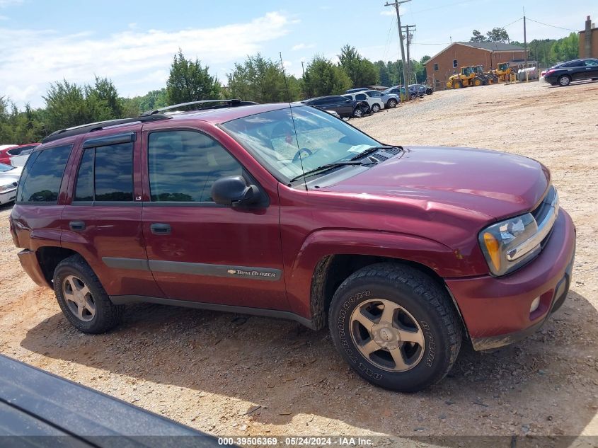 2004 Chevrolet Trailblazer Ls VIN: 1GNDS13S842342005 Lot: 39506369