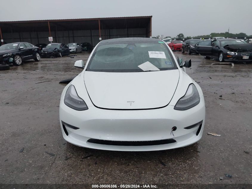 2022 Tesla Model 3 Long Range Dual Motor All-Wheel Drive VIN: 5YJ3E1EB3NF198581 Lot: 39506386