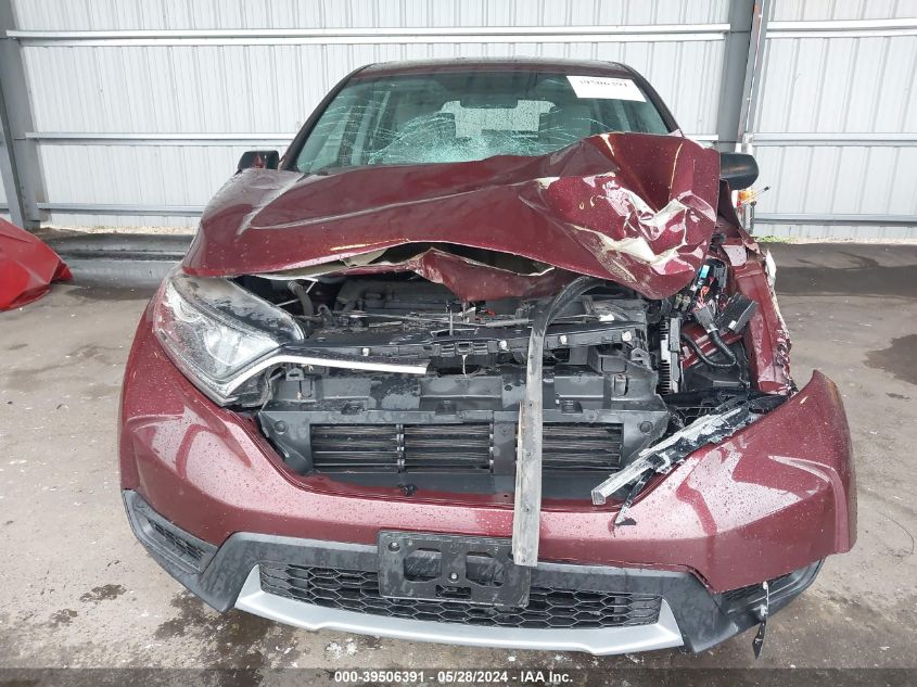 2019 Honda Cr-V Lx VIN: 2HKRW6H36KH200555 Lot: 39506391