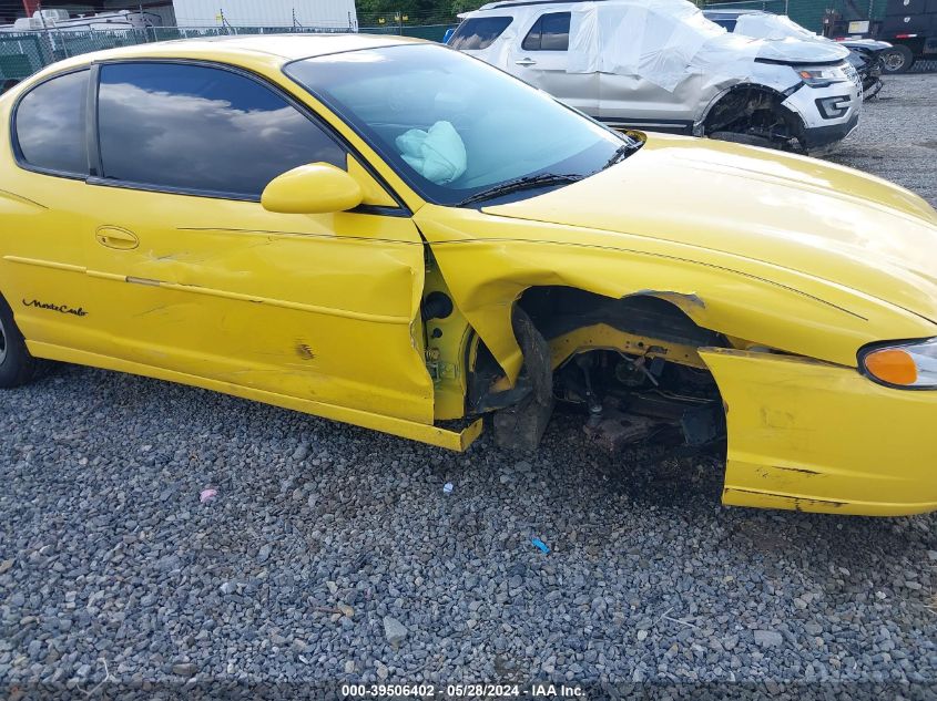 2002 Chevrolet Monte Carlo Ls VIN: 2G1WW12E429309933 Lot: 39506402