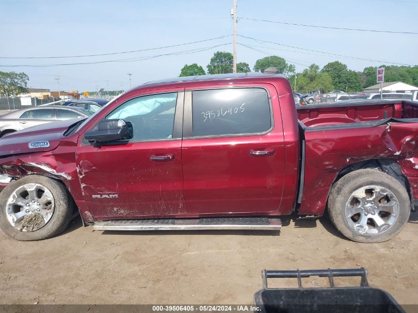 2019 Ram 1500 Big Horn/Lone Star 4X4 5'7 Box VIN: 1C6SRFFT8KN588052 Lot: 39506405