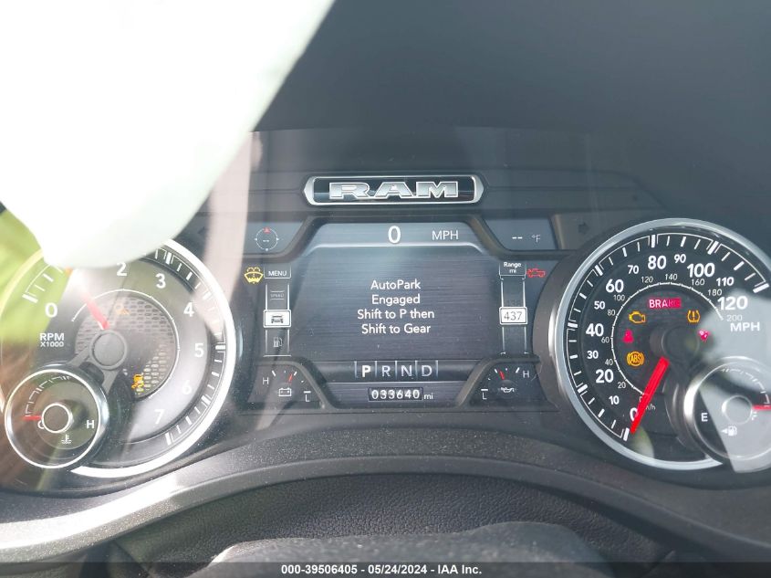 2019 Ram 1500 Big Horn/Lone Star 4X4 5'7 Box VIN: 1C6SRFFT8KN588052 Lot: 39506405