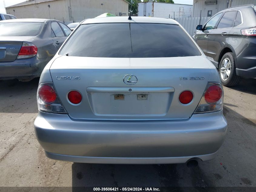 2002 Lexus Is 300 VIN: JTHBD192320061173 Lot: 39506421