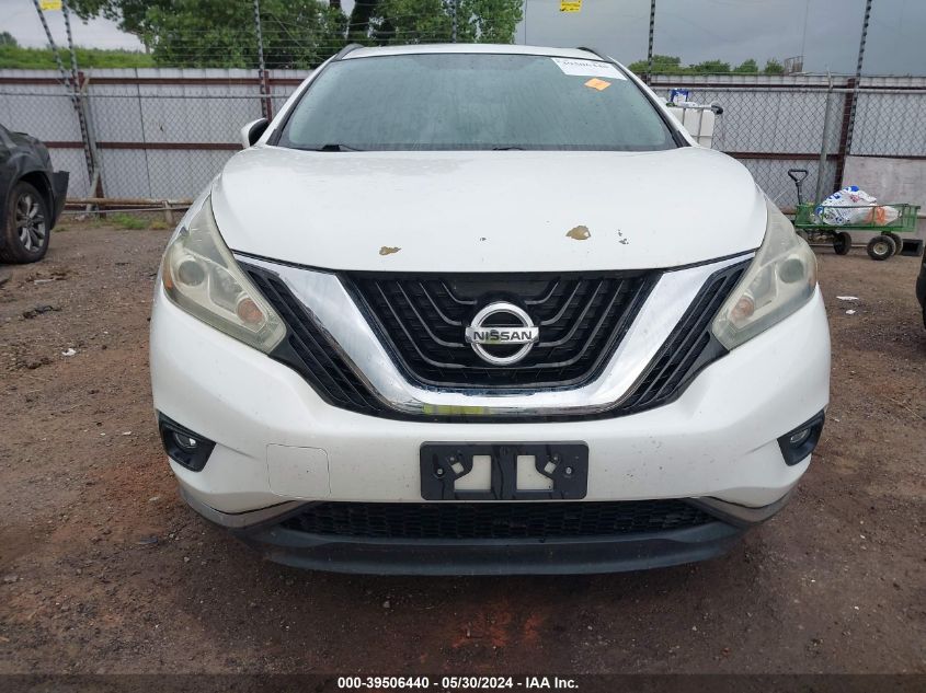 2015 Nissan Murano Sv VIN: 5N1AZ2MG4FN222707 Lot: 39506440