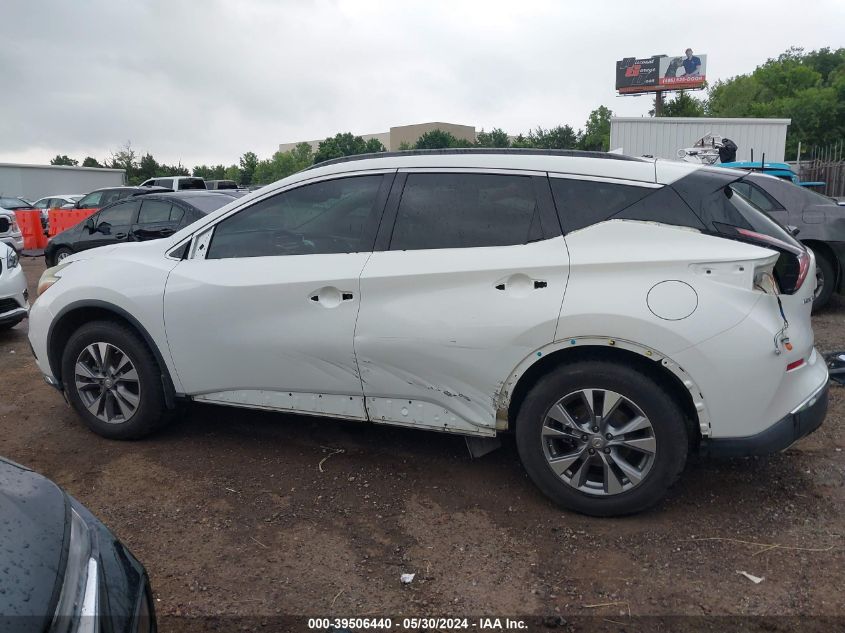 2015 Nissan Murano Sv VIN: 5N1AZ2MG4FN222707 Lot: 39506440