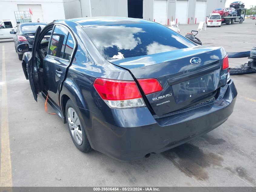 2012 Subaru Legacy 2.5I VIN: 4S3BMCA65C3027411 Lot: 39506454