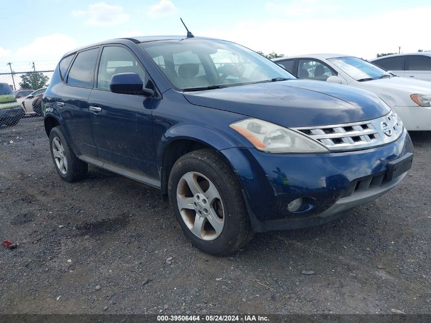 2005 Nissan Murano Sl VIN: JN8AZ08W55W424348 Lot: 39506464