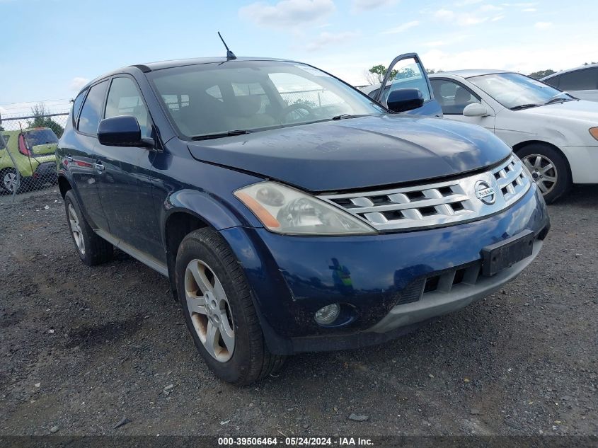 2005 Nissan Murano Sl VIN: JN8AZ08W55W424348 Lot: 39506464