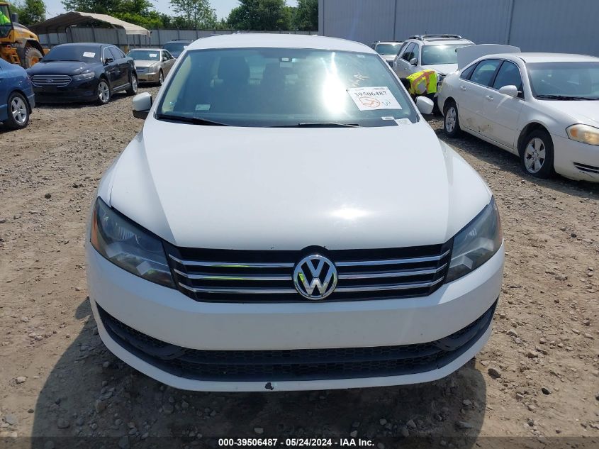 2013 Volkswagen Passat 2.5L Se VIN: 1VWBH7A30DC096586 Lot: 39506487