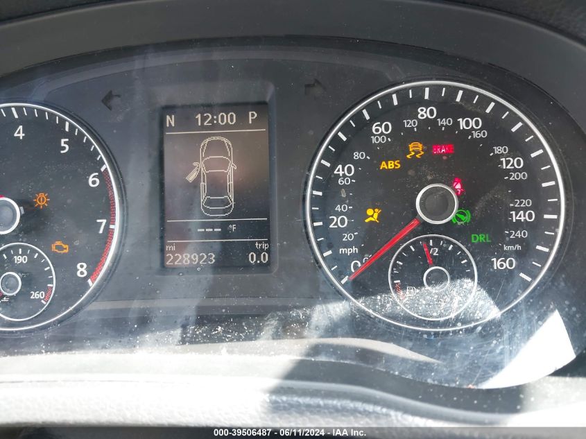 2013 Volkswagen Passat 2.5L Se VIN: 1VWBH7A30DC096586 Lot: 39506487