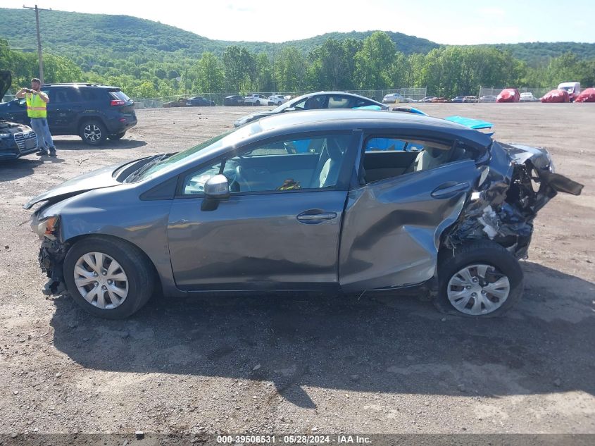 2012 Honda Civic Lx VIN: 19XFB2F54CE389272 Lot: 39506531