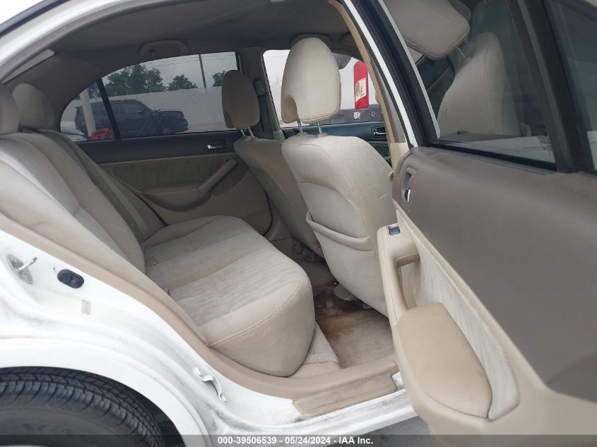 2004 Honda Civic Lx VIN: 1HGES16524L017560 Lot: 39506539