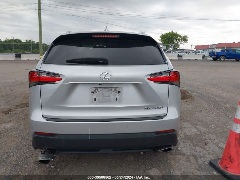 2016 Lexus Nx 200T VIN: JTJYARBZ1G2036775 Lot: 39506562