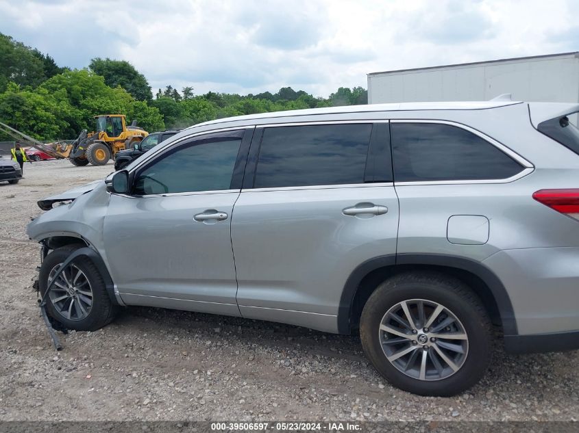 2017 Toyota Highlander Xle VIN: 5TDKZRFH7HS523394 Lot: 39506597