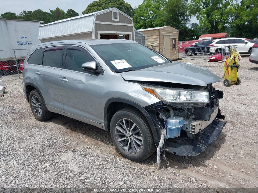 2017 Toyota Highlander Xle VIN: 5TDKZRFH7HS523394 Lot: 39506597