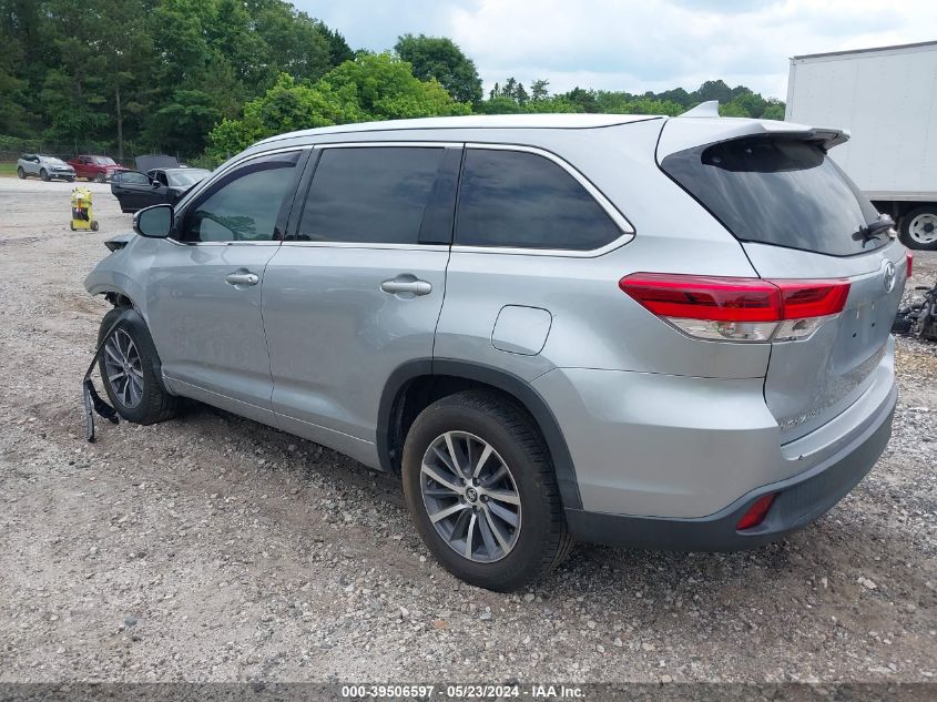 2017 Toyota Highlander Xle VIN: 5TDKZRFH7HS523394 Lot: 39506597