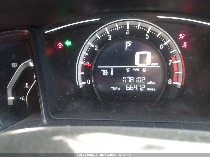 2018 Honda Civic Lx VIN: 2HGFC2F54JH601930 Lot: 39506622