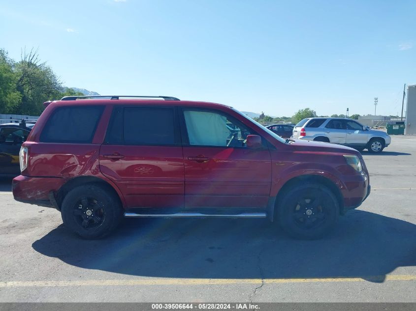 2006 Honda Pilot Ex-L VIN: 5FNYF18576B023910 Lot: 39506644