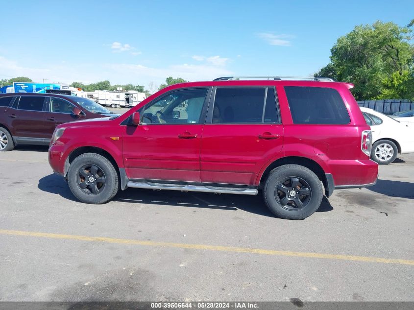 2006 Honda Pilot Ex-L VIN: 5FNYF18576B023910 Lot: 39506644