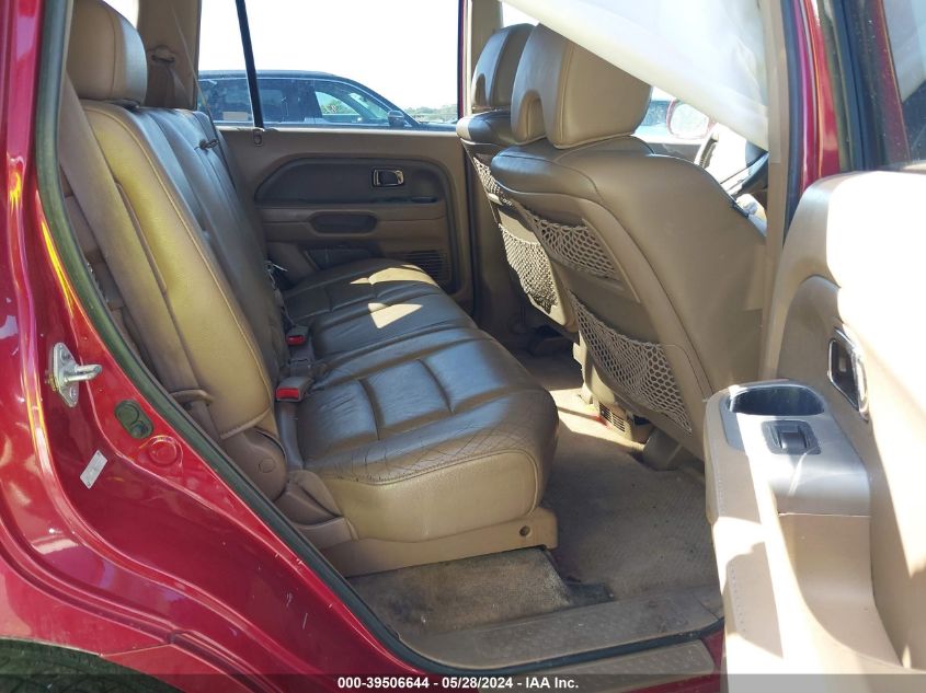 2006 Honda Pilot Ex-L VIN: 5FNYF18576B023910 Lot: 39506644