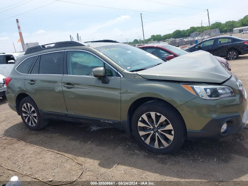 2017 Subaru Outback 2.5I Limited VIN: 4S4BSANCXH3292242 Lot: 39506661