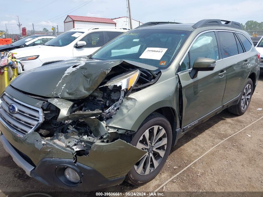 2017 Subaru Outback 2.5I Limited VIN: 4S4BSANCXH3292242 Lot: 39506661