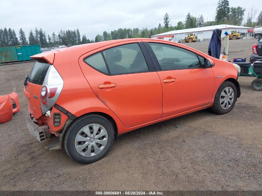 2013 Toyota Prius C Two VIN: JTDKDTB32D1047617 Lot: 39506681