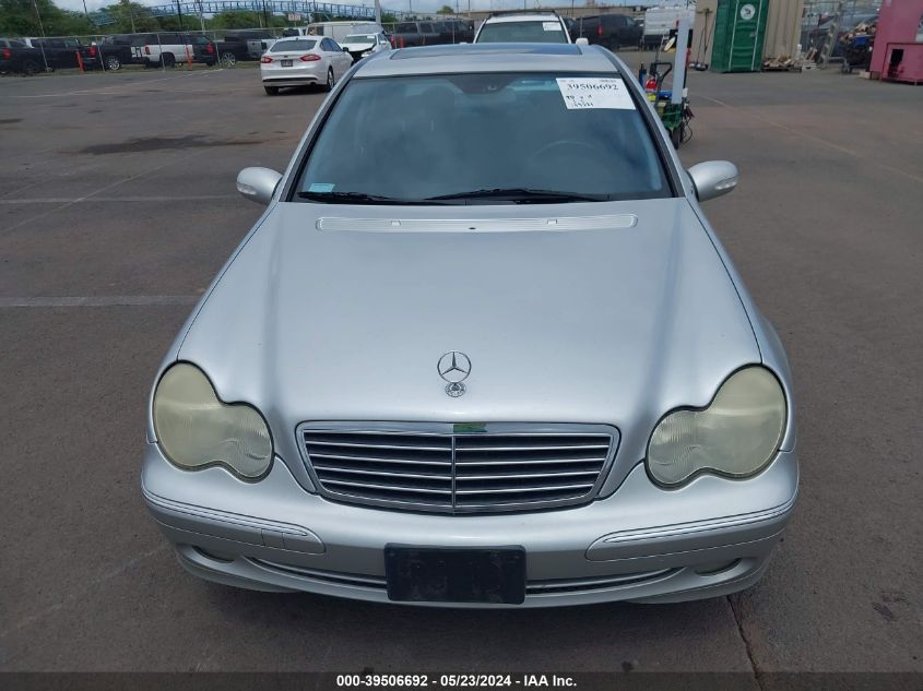 2001 Mercedes-Benz C 240 VIN: WDBRF61J61F042508 Lot: 39506692