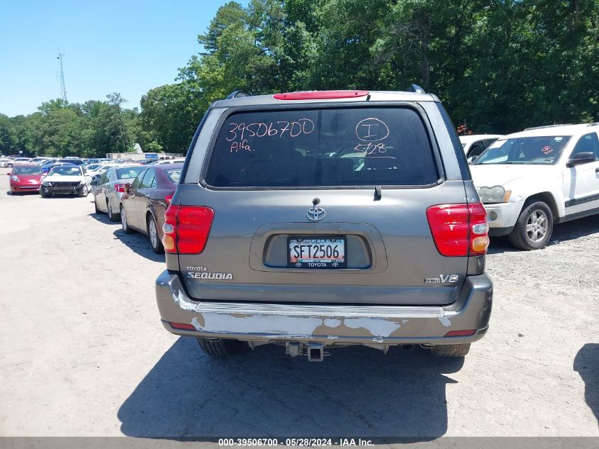 2003 Toyota Sequoia Limited V8 VIN: 5TDZT38A43S147467 Lot: 39506700