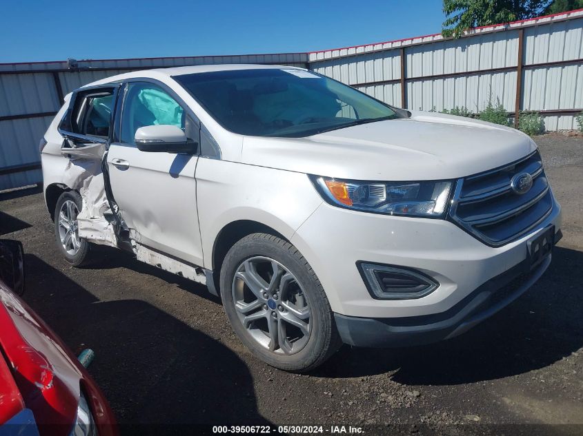 2017 Ford Edge Titanium VIN: 2FMPK3K96HBB91841 Lot: 39506722